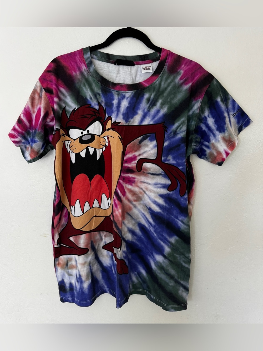 Desigual x Looney Tunes Kids Taxmanian Devil Graphics Tee Shirt Colorful sz 14